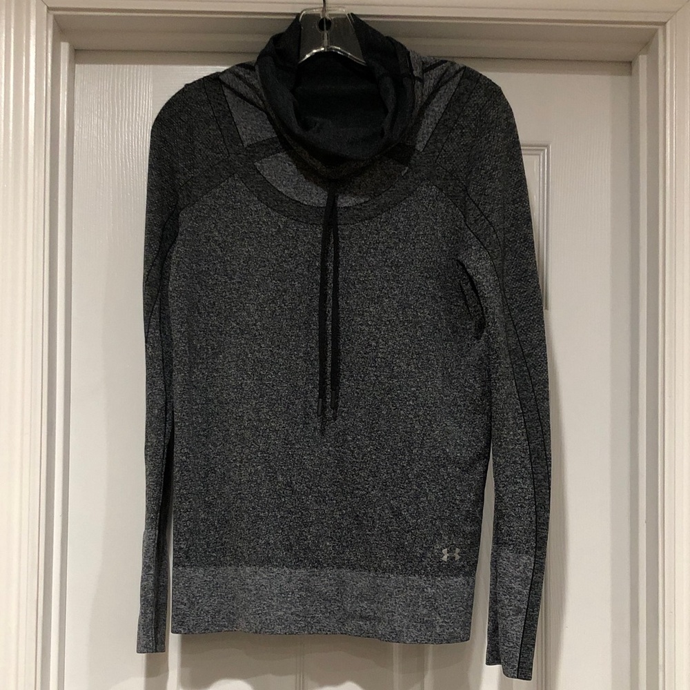 Under Armour Women's Charcoal Gray Cowl Neck Pullover Hoodie